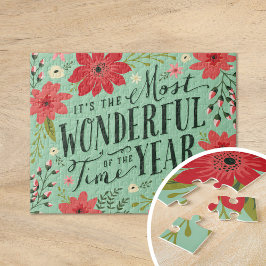Puzzle La Época Más Maravillosa del Año Floral Navideño