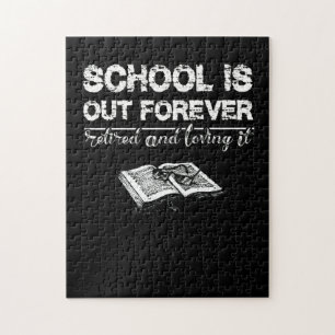 Puzzle La Escuela Está Fuera Por Siempre Retirada Y Amar