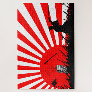 Puzzle La espada Samurai lucha contra la victoria