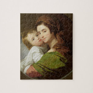 Puzzle La esposa del artista, Elizabeth, y su hijo Raphae