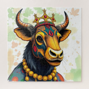 Puzzle la etnia africana Kwanzaa Animales salvajes disfra