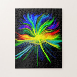 Puzzle La familia de los delfines al sol