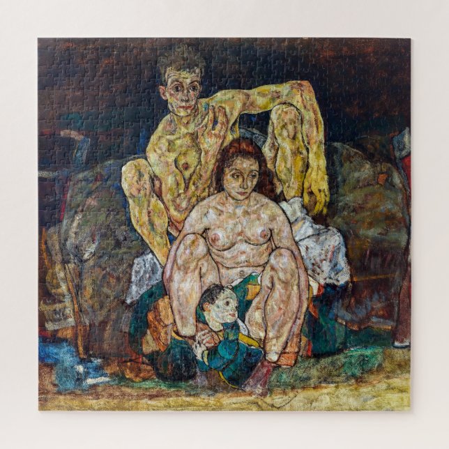 Puzzle La familia | Egon Schiele | (Vertical)