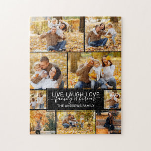 Puzzle La familia Live Laugh Love es un Collage de fotos
