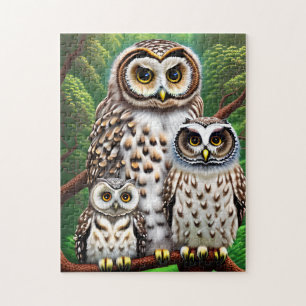 Puzzle La familia Owl
