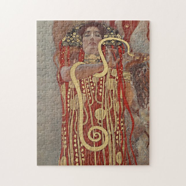 Puzzle La famosa pintura de Gustav Klimt's Hygieia. (Vertical)