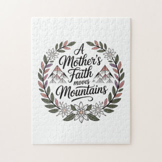 Puzzle La fe de una madre mueve montañas