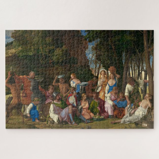 Puzzle La fiesta de los dioses (por Giovanni Bellini) (Horizontal)
