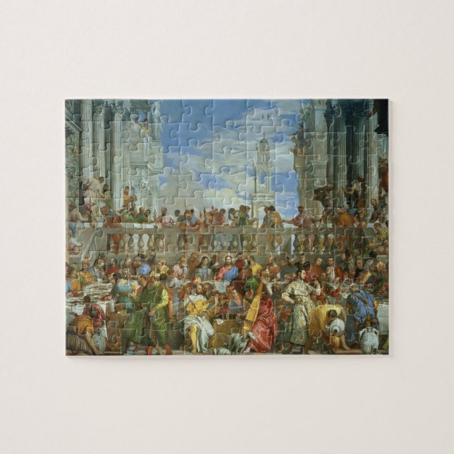 Puzzle La fiesta del matrimonio en Cana, c.1562 (aceite s (Horizontal)