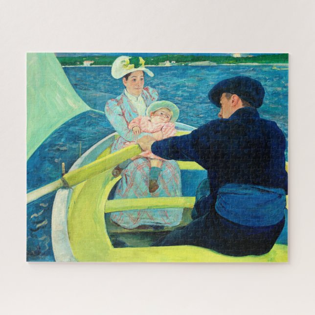 Puzzle La Fiesta en barco de Mary Cassatt (Horizontal)