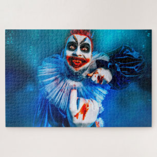 Puzzle La figura siniestra de payaso de Halloween de Slip