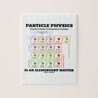 Puzzle La Física De Partículas Es Un Modelo De Materia Pr