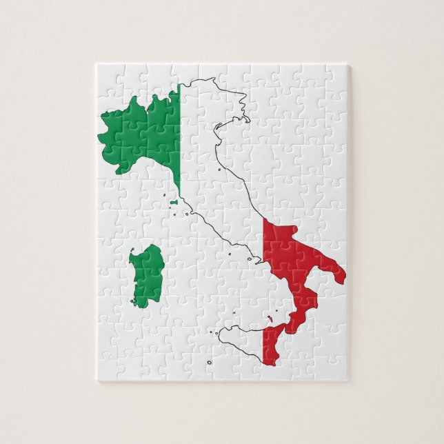 Puzzle La forma de Italia (Vertical)