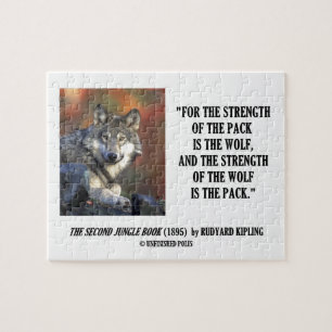 Puzzle La Fuerza Del Envase Es La Cita De Wolf Kipling