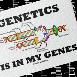 Puzzle La Genética Está En Mis Genes Humor De Replicación