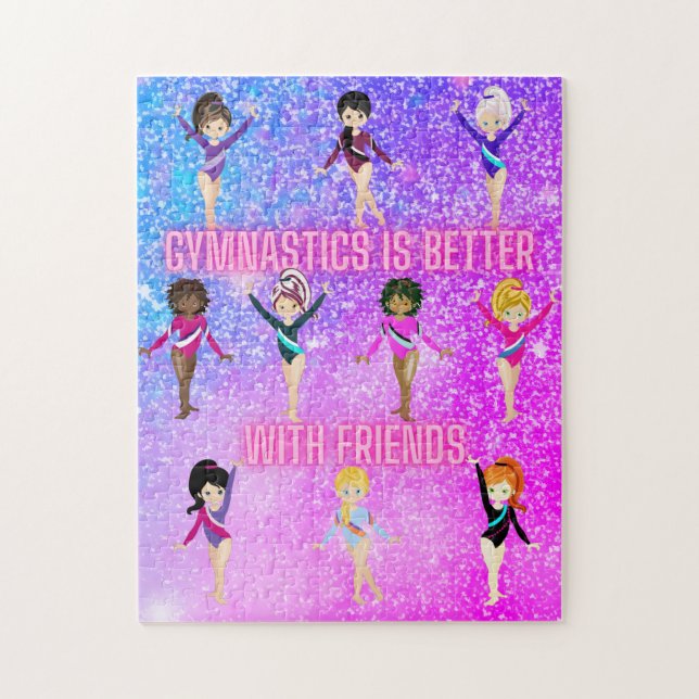 Puzzle La Gimnasia Es Mejor Con Amigos Mega Sparkle (Vertical)