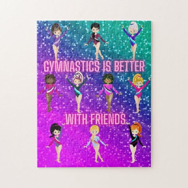 Puzzle La Gimnasia Es Mejor Con Los Amigos Super Sparkle (Vertical)
