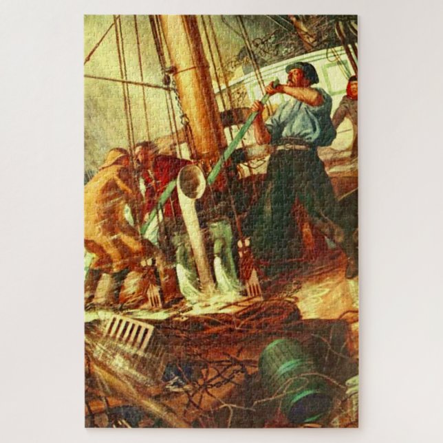 Puzzle "La goleta de tres mástiles Ada Barker" (Vertical)