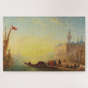 Puzzle La Gondole, Quai Des Esclavons - Félix Ziem
