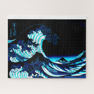 Puzzle La Gran Ola Azul Oscuro