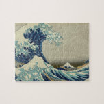 Puzzle La gran ola de Kanagawa en Hokusai<br><div class="desc">c. 1829-32, en madera de color, Katsushika Hokusai (~31 de octubre de 1760 - 10 de mayo de 1849) fue un artista japonés, pintor ukiyo-e e e imprimidor del periodo Edo.</div>