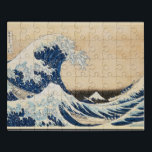 Puzzle La gran ola de Kanagawa por Hokusai<br><div class="desc">Este diseño presenta "La Gran Ola de Kanagawa" del artista japonés Hokusai.</div>