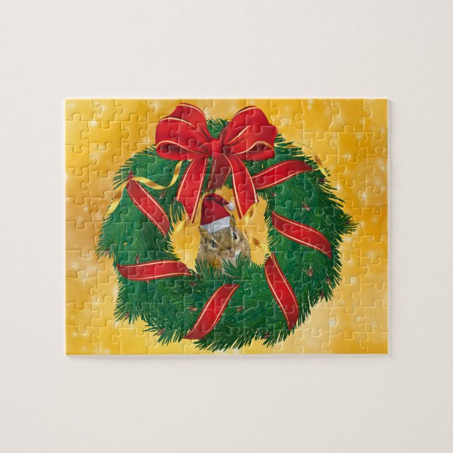 Puzzle La guerra de los Navidades de Chipmunk (Horizontal)