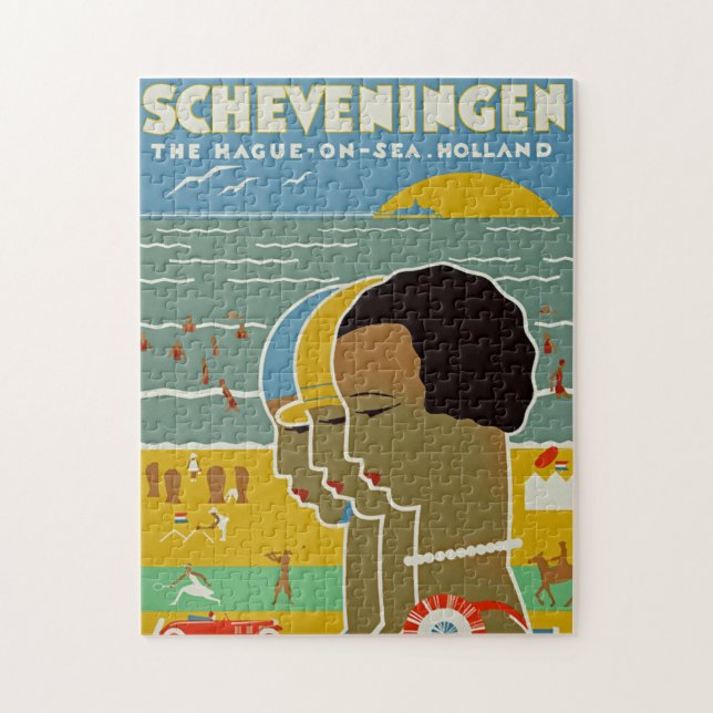 Puzzle ~ La Haya de Scheveningen en el mar, Holanda (Vertical)