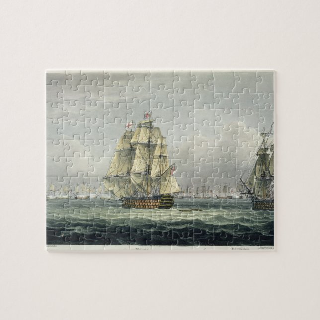 Puzzle La HMS Victory que navegaba para la línea francesa (Horizontal)