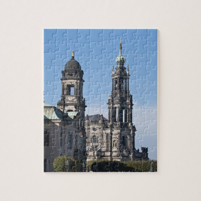 Puzzle La hofkirche (Iglesia de la Corte) Dresde (Vertical)