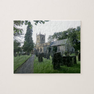 Puzzle La iglesia de St Lawrence histórico en Eyam,