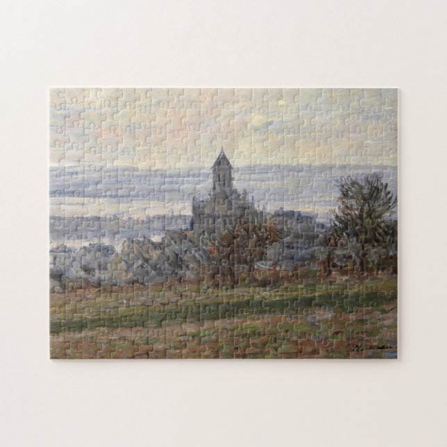 Puzzle La Iglesia de Vetheuil Monet Bella Artes (Horizontal)