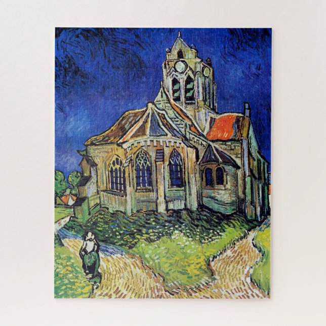 Puzzle La iglesia de Vincent van Gogh en Auvers (Vertical)