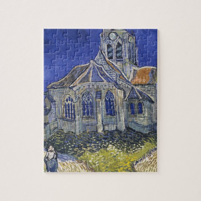 Puzzle La iglesia en Auvers de Vincent van Gogh (Vertical)
