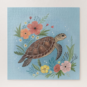 Puzzle La ilustración de una tortuga marina