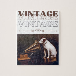 Puzzle La imagen de la voz de su maestro apilada