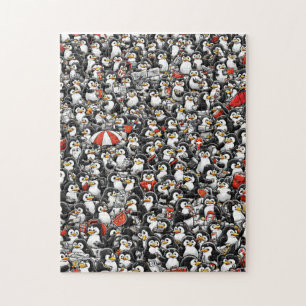 Puzzle La Imposible Caza del Pingüino Rojo