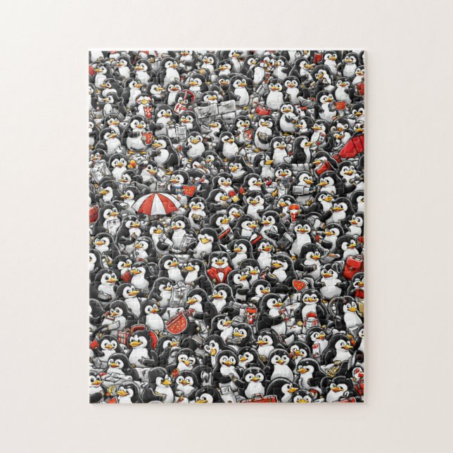 Puzzle La Imposible Caza del Pingüino Rojo (Vertical)