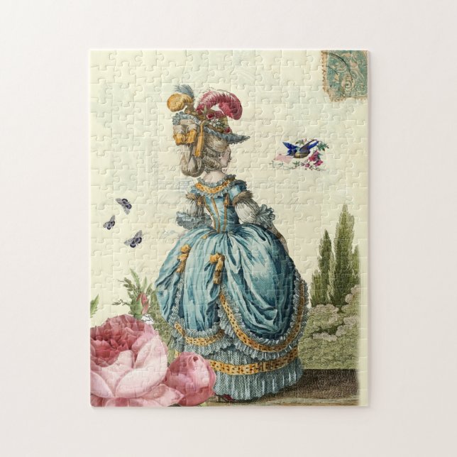 Puzzle la invitación Marie Antoinette inspirada en Franci (Vertical)