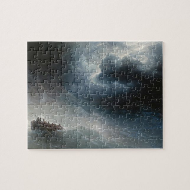 Puzzle La ira de los mares (por Ivan Aivazovsky) (Horizontal)