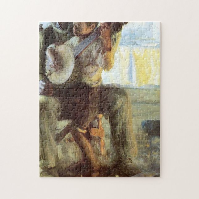 Puzzle La Lección Banjo De Henry Ossawa Tanner (Vertical)