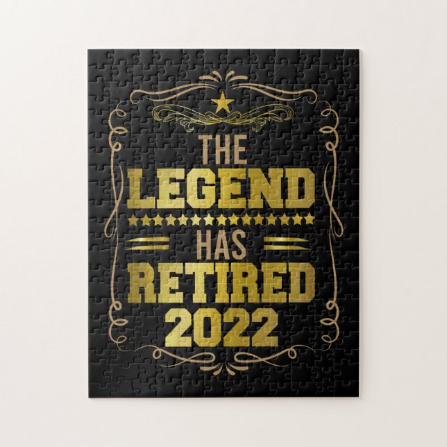 Puzzle La leyenda se ha retirado en 2022 (Vertical)