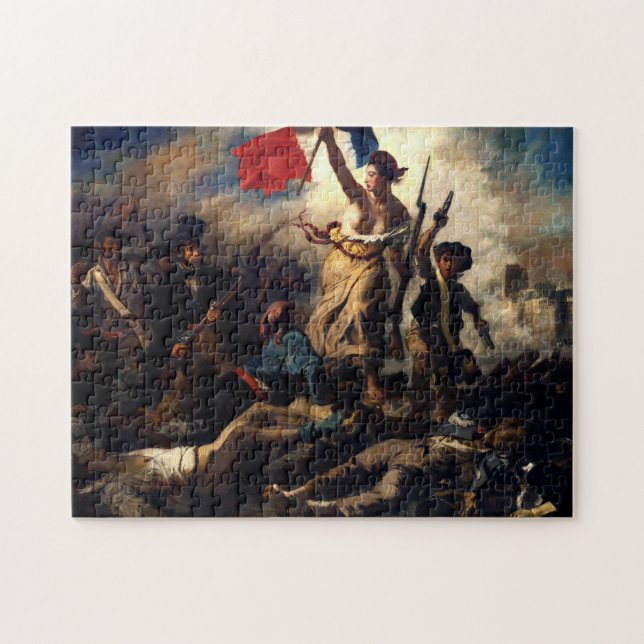 Puzzle La libertad como líder del pueblo, Eugene Delacroi (Horizontal)