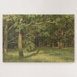 Puzzle La limpieza forestal (paisaje de Woodland)