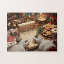 Puzzle La lista de niños buenos y malos de Papá Noel Esce