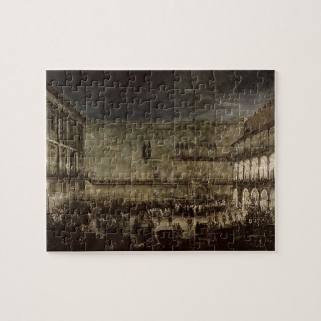 Puzzle La llegada de princesa Amelia de Sajonia, en un (Horizontal)