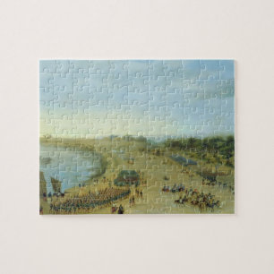 Puzzle La llegada del ejército aliado en Itapiru, Paragu