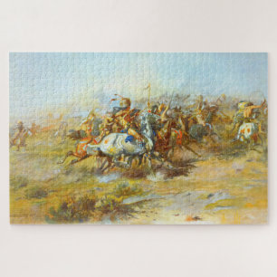 Puzzle La lucha de Custer Charles Marion Russell 1903