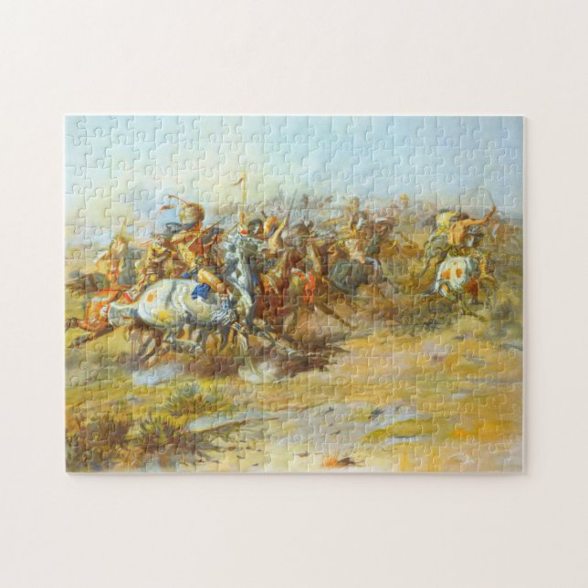 Puzzle La lucha de los atracadores Charles Marion Russell (Horizontal)