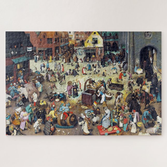 Puzzle La lucha entre el carnaval y la Cuaresma, Bruegel (Horizontal)